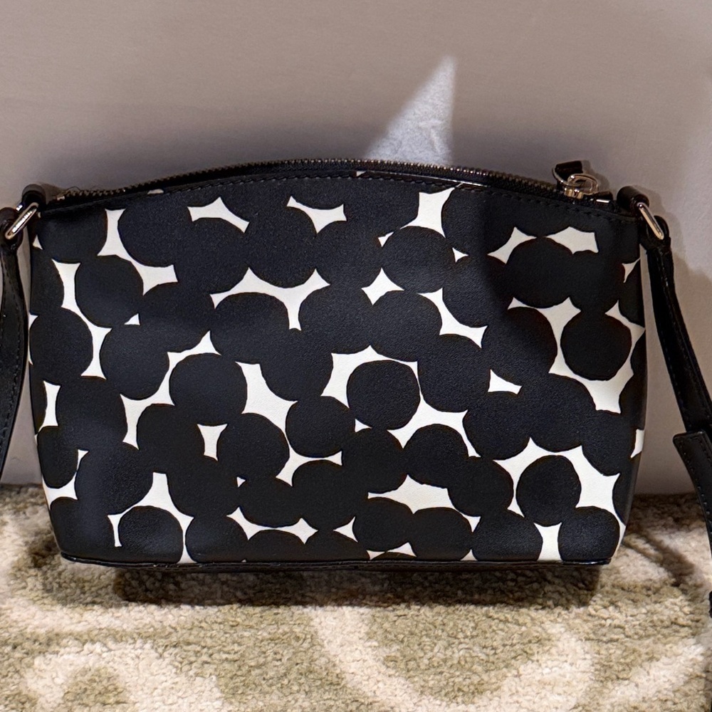 Kate Spade Black White Polka Dot Grove Street Millie Crossbody - Picture 5 of 10